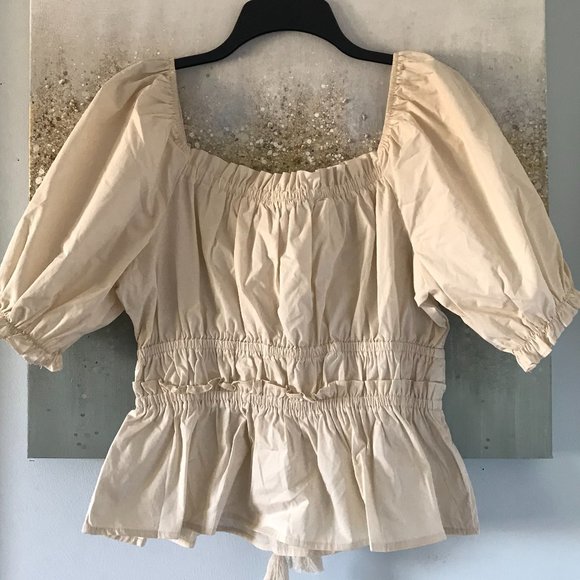 Moon River Tassel Puff Sleeve Top (NWT) - Picture 10 of 16